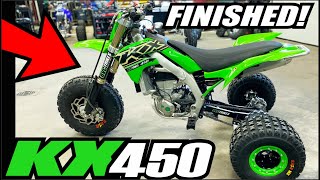 2020 KX450 kawasaki BVC TRIKES Dirt bike to Three Wheeler Conversion Build Finished [upl. by Arvin]