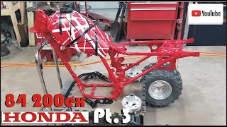 Honda ATC200x Electric Start ATC 3 Wheeler Building a legend Part 3 [upl. by Heer50]