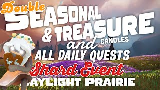 Double Season candles Treasure candles and Daily Quests  Daylight Prairie  SkyCotl  NoobMode [upl. by Riti]