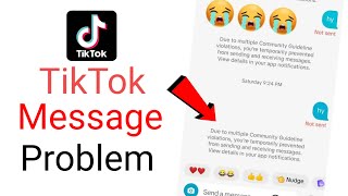 tiktok message problem due to multiple community guidelines violationstiktok message problem [upl. by Lekram]