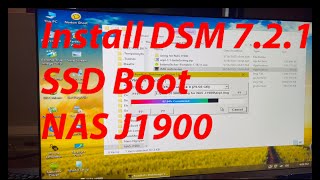 How to install DSM 721 on NAS J1900 boot from SSD [upl. by Sena212]