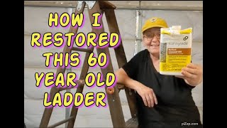 I used Boiled Linseed Oil to restore this 60yearold ladder [upl. by Yrehc684]