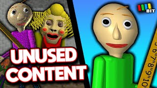 Baldis Basics Classic Remastered Unused Content  LOST BITS TetraBitGaming [upl. by Errised]