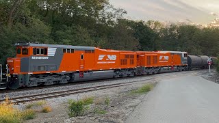 Chasing a REALLY COOL consist on BNSF HDMOGAL 92823 [upl. by Terr]