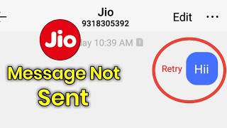 Jio Sim Message Not Sent  How To Fix Jio Sim Message Problem 100  Working [upl. by Nytsyrk578]