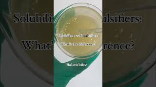 🌿 Solubiliser vs Emulsifier What’s the Difference 🌿 [upl. by Clifford]