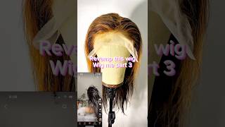 Let’s revamp this botched wig PART 3 fail wigs wigreview wigrevamp shorts [upl. by Jone670]