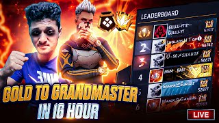 Finally Top 1 Grandmaster 🔥 Rank Push on Live✌freefirelive nonstopgaming gyangaming tondegamer [upl. by Nosdrahcir]