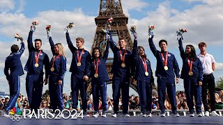 US figure skating team receives 2022 Beijing gold at the Paris Olympics  NBC Sports [upl. by Proctor657]