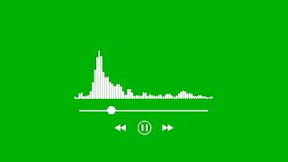 Audio spectrum green screen  Sound spectrum green screen  Audio wave green screen  copyright free [upl. by Bills]