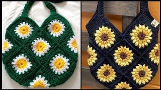 How To Crochet Make This Esty Stylish Amazing Elegant Crochet Hand Bags Purses Patterns Free Diy [upl. by Ennairej]