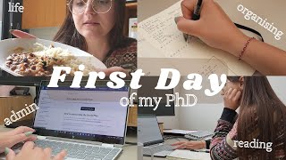 First day as a PhD student  PhD vlog 1 [upl. by Yeznil]