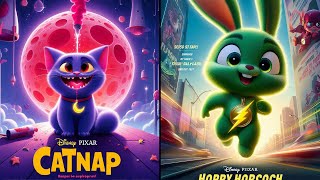 Smiling Critters In AI Disney Pixar Movie Poster 💀 and their Favorite Drinks and other favorites [upl. by Lucian]