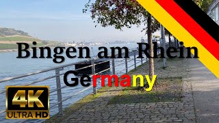 Bingen am Rhein │ Germany  Walk along the Rhine [upl. by Ahsiym]