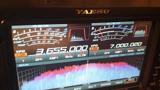 A quick look at the new Yaesu FTDX101MP receiving on the 80m quotFire up the wirequot net [upl. by Alwyn]