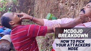 McDojo Breakdown Fake Martial Arts Master Teaches How to Pick Your Attackers Nose [upl. by Walli598]