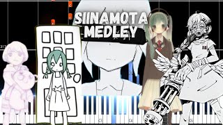 Siinamota Medley PIANO TUTORIAL SHEET  MIDI IN THE DESCRIPTION [upl. by Emmie]