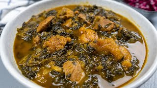 Das wohl Beste Schmorgericht der Welt spinach and plum stew خورش اسفناج آلو Khoresh aloo esfenaj [upl. by Lisbeth377]