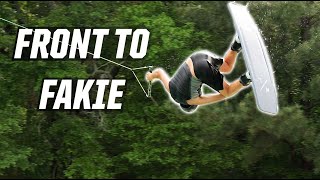 FRONT TO FAKIE  WAKEBOARDING  HOW TO  KICKER [upl. by Chapnick]