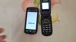 Nokia 5800 XpressMusic and Samsung E1150i Shutdown and Startup [upl. by Tyne]