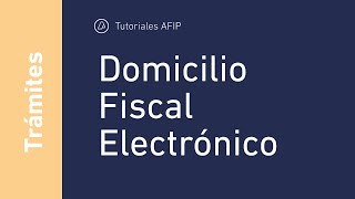 TRÁMITES ¿Cómo me adhiero al Domicilio Fiscal Electrónico [upl. by Remmos]