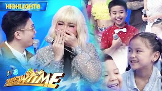 Vhong asks Lucas and Imogen the gifts they received from Vice Ganda  It’s Showtime [upl. by Conger]