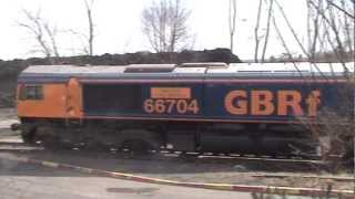 66704  Thoresby Colliery  04042013 [upl. by Yeslaehc434]