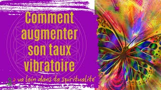 Augmenter son taux vibratoire  Comment faire 2022 [upl. by Yelha]