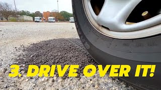 DIY Pothole Repaired in MINUTES  3 Simple Steps [upl. by Bonine]