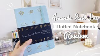 ☁️ amandarachlee new dotted notebook review [upl. by Seadon]