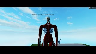 Colossal Titan Nuke Transformation  Roblox [upl. by Ydnyc139]