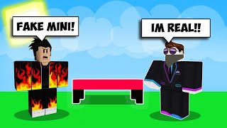 He Pretends To Be MINIBLOXIA So I 1v1d Him ROBLOX BEDWARS [upl. by Darren]