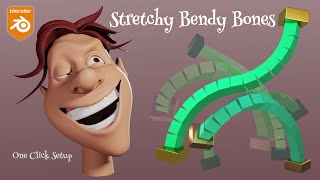 Stretchy Bendy Bones  One Click Setup [upl. by Anastasius81]