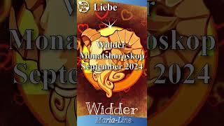 Widder LIEBE ❤️ Horoskop September 2024 [upl. by Ynoffit]