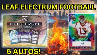 2024 LEAF ELECTRUM FOOTBALL HOBBY BOX REVIEW FIRE PRODUCT [upl. by Radnaxela]