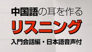 中国語の耳を作るリスニング・入門会話編（日本語音声付・聞き流し） [upl. by Enalb810]