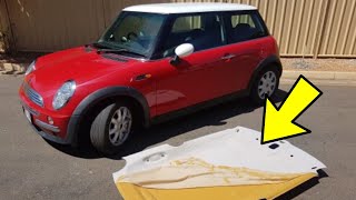 Mini Cooper Headliner Repair  ROOF LINING REMOVAL [upl. by Alake632]