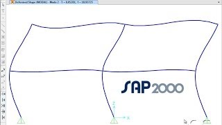 SAP2000  04 Mass and Modal Analysis Watch amp Learn [upl. by Artenahs]