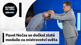 Pavel Nečas se dočkal zlaté medaile za mistrovství světa [upl. by Hsetih224]