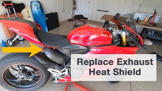 How To  Replace Panigale Exhaust Cover [upl. by Julieta]