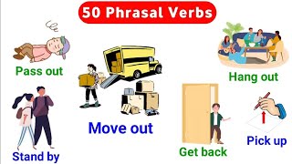 English Vocabulary  50 Phrasal Verbs  Phrasal Verbs with Sentences  Useful phrasal verbs [upl. by Sherer795]