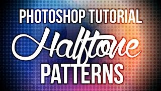 Photoshop tutorial Halftone patterns [upl. by Alessandra]