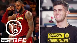 Christian Pulisic People doubt me but I can dunk  ESPN FC [upl. by Ekard842]