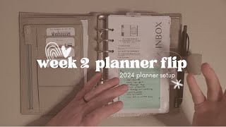 week two planner flip  moterm personal luxe 20 wFCC inserts [upl. by Rivy]