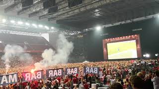 Denmark goal celebrations against Peru in Parken [upl. by Elrahc103]