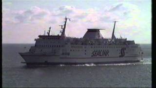 Various Cross channel ferries of the early 90s [upl. by Pesek]