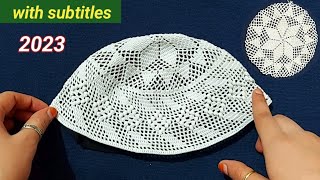 crochet topi designmuslim prayer capnamaz ki topi banane ka tarikanamaz ki topi designtopi part2 [upl. by Aicened]