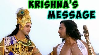 Mahabharat  Krishna gives a MEANINGFUL MESSAGE to Arjun  13th June 2014 FULL EPISODE [upl. by Skipp302]