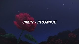 BTS 방탄소년단 JIMIN Promise 약속 Easy Lyrics [upl. by Avehstab]