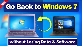 How to Downgrade From Windows 10 to Windows 7 without Losing Data amp Apps [upl. by Lierbag]